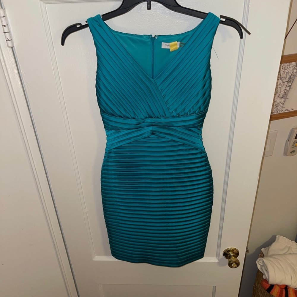 Calvin Klein Teal Cocktail Dress